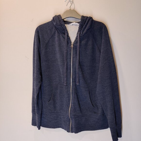 Danskin Blue Zip-Up Hoodie Lightweight Adjustable Hood | XL - Picture 1 of 5